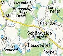 Karte - Schönwalde und Umgebung